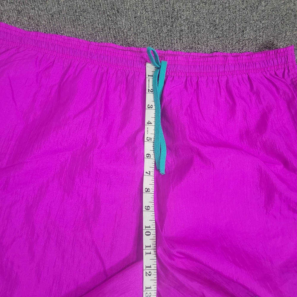 Umbro XL Nylon Athletic Shorts Mens Purple Teal Vintage 90s Made in USA U2960 - Picture 5 of 9